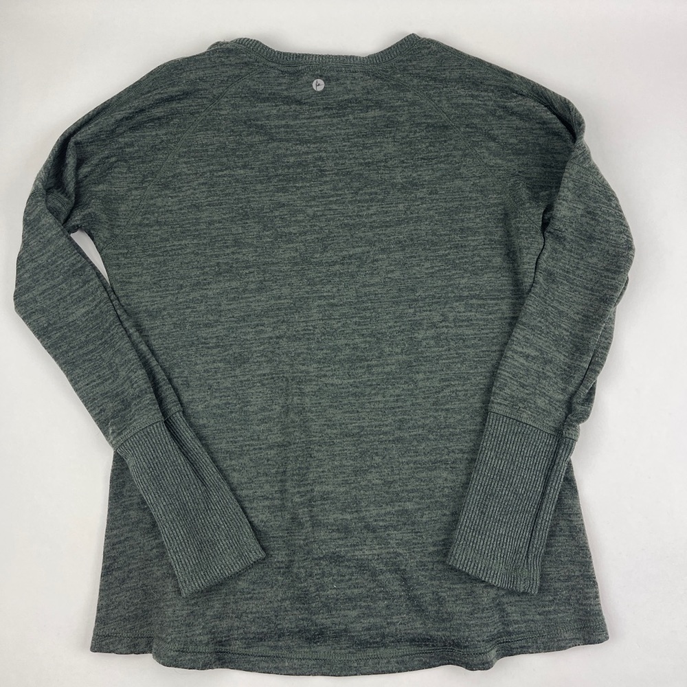 Active Life Sweater Womens Medium Heather Green Side Zippers - Picture 6 of 8